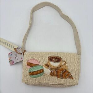 India Boutique Macaroons Embroidered Shoulder Bag